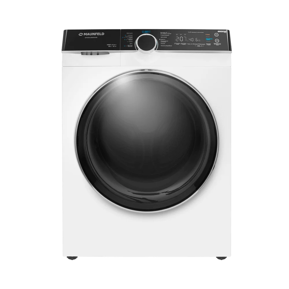 Стиральная машина с сушкой инвертором и паром MAUNFELD MFWM1486WH06