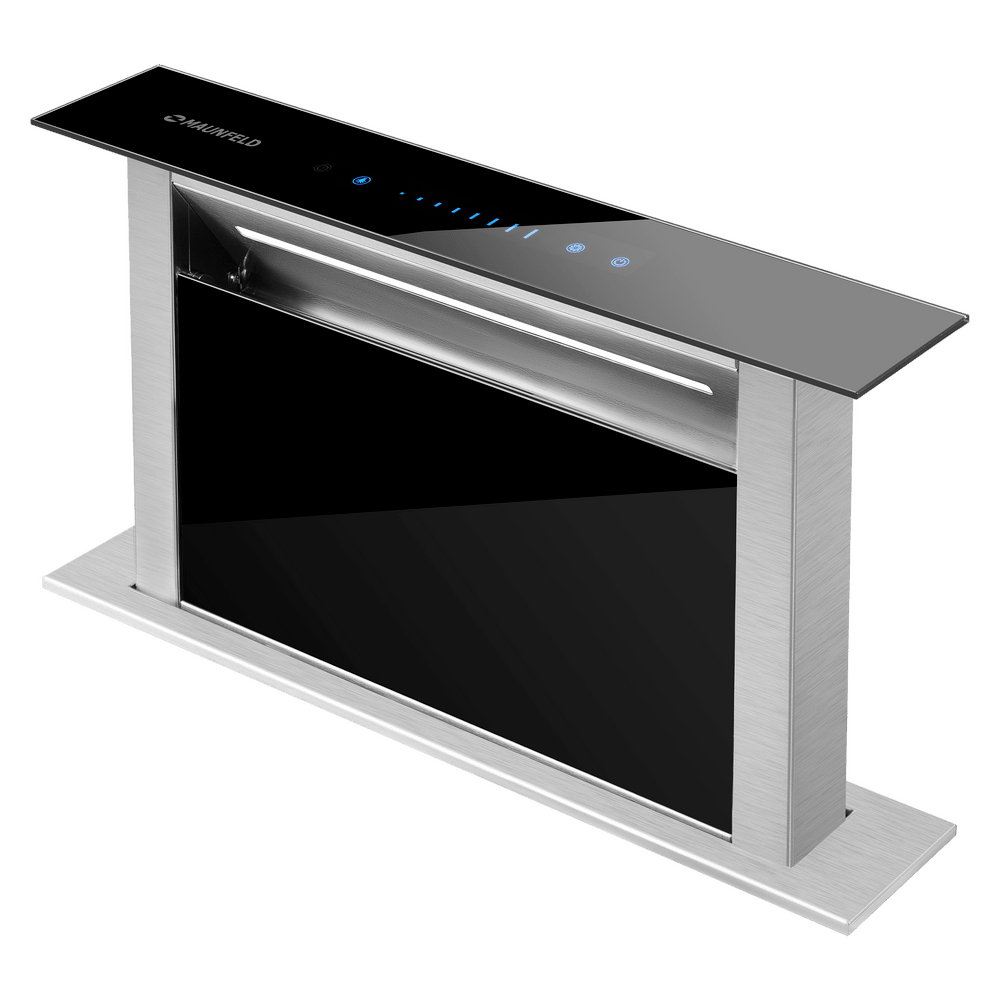 Кухонная вытяжка встраиваемая в столешницу MAUNFELD Prestige 90 RU чёрный