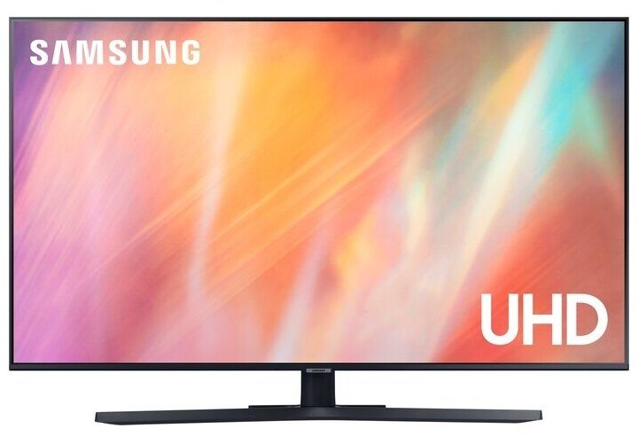 Телевизор Samsung UE55AU7100UXRU 54.6" (2021), черный