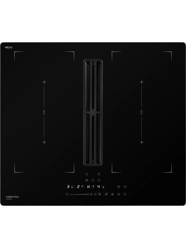 Индукционная панель с вытяжкой HIBERG i6-VM8 MB (60см)