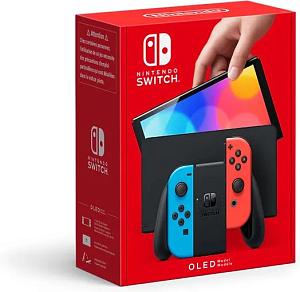 Игровая консоль Nintendo Switch OLED, синий/красный EU