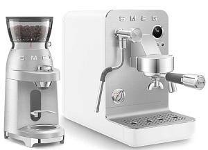 Кофемашина-эспрессо Smeg EMC02WHMEU