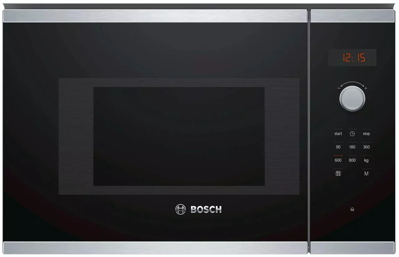 Купить Микроволновая встраиваемая печь Bosch BFL523MS0 нержавеющая  стальчерный в Москве по выгодной стоимости в интернет магазине | Каприоника