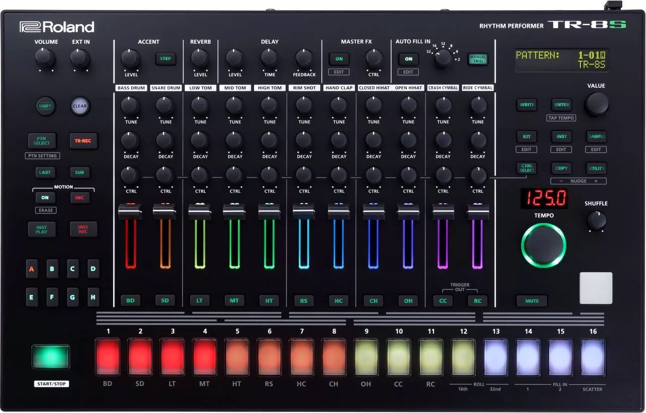 Купить Драм-машина Roland Aira TR-8S EU в Москве по выгодной стоимости в  интернет магазине | Каприоника